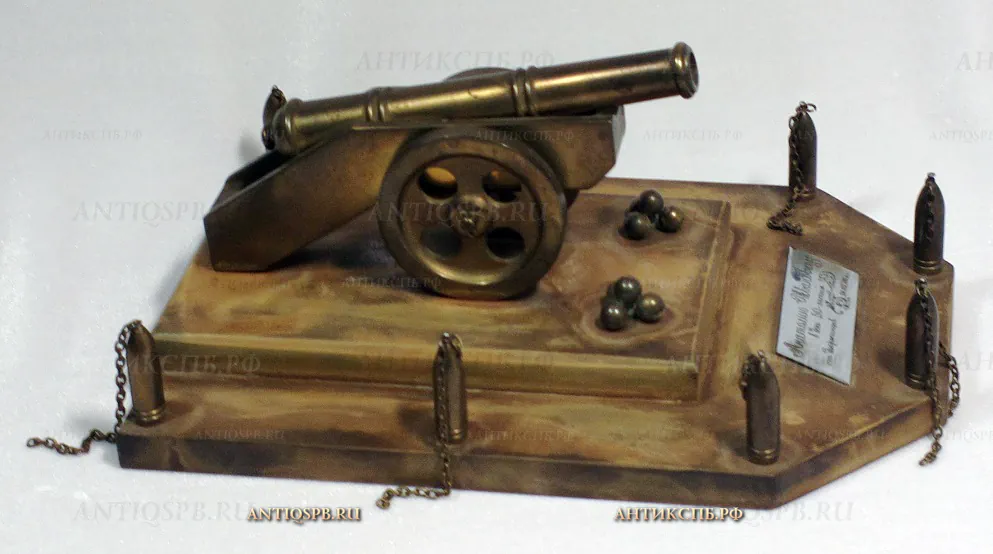 Модель пушки из бронзы. СССР. Вт. пол. ХХ века. №20500